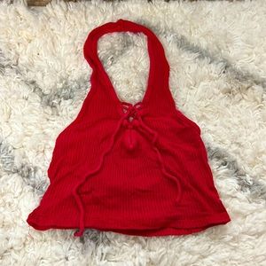 Crop halter top
